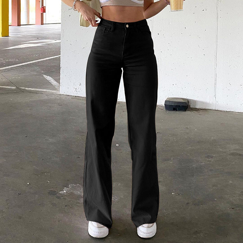 High Waist Slim Jeans Bell Bottoms, , women clothing, high-waist-slim-jeans-bell-bottoms, , fairypeony