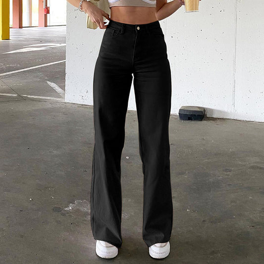 High Waist Slim Jeans Bell Bottoms, , women clothing, high-waist-slim-jeans-bell-bottoms, , fairypeony