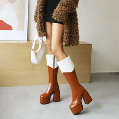 Lamb Hair Lining Boots, , women clothing, lamb-hair-lining-boots, apricot, black, brown, fairypeony