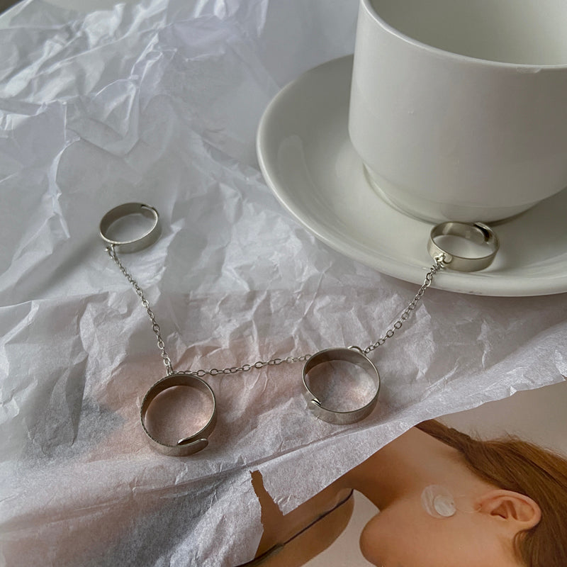 Four Fingers Alloy Rings, , women clothing, four-fingers-alloy-rings, , fairypeony