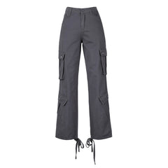 Straight Leg Y2K Cargo Pants, , women clothing, straight-leg-y2k-cargo-pants, , fairypeony