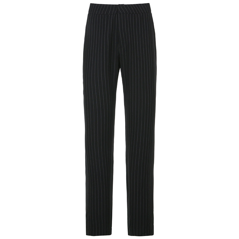 Striped Straight Leg Pants, , women clothing, striped-straight-leg-pants, , fairypeony