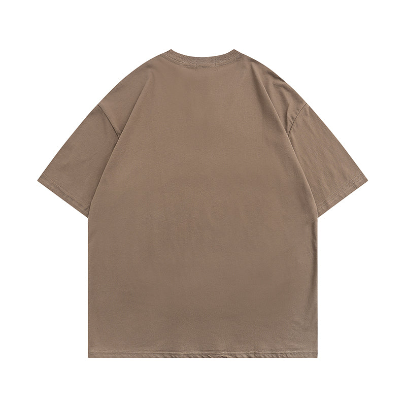 Begoberg T-shirt, , women clothing, mens-street-hip-hop-basic-round-neck-half-short-sleeve, apricot, black, coffee, L, M, S, XL, fairypeony