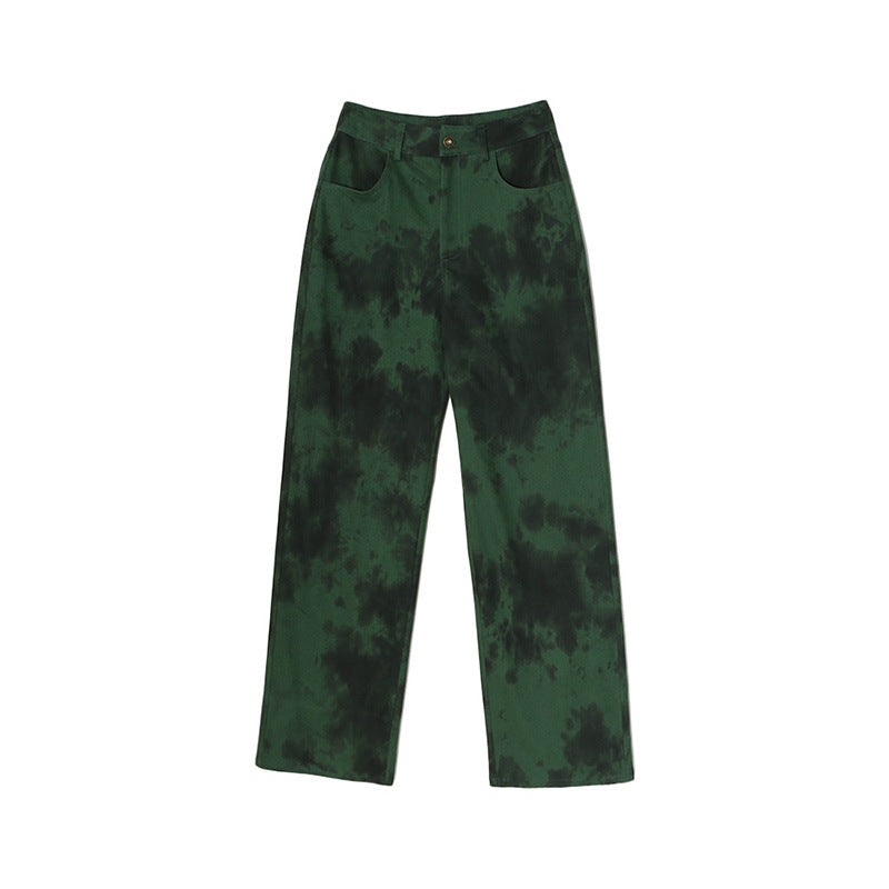 High Waist Loose Mopping Jeans, , women clothing, high-waist-loose-mopping-jeans, , fairypeony