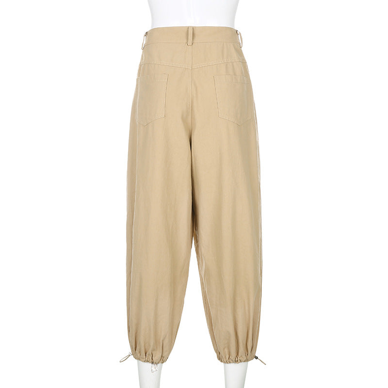 Baggy Parachute Cargo Pants - fairypeony