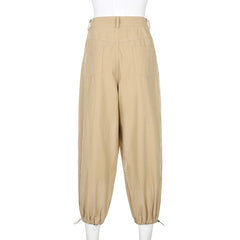 Baggy Parachute Cargo Pants - fairypeony