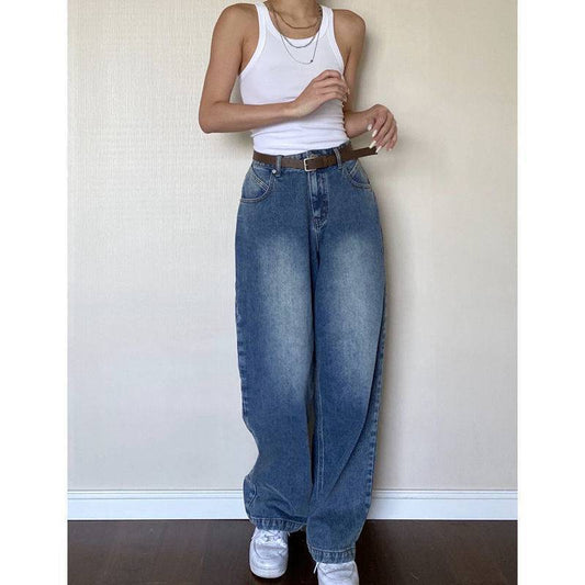 Vintage Blue Wash Boyfriend Jeans - fairypeony