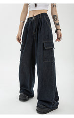 Vintage Punk Baggy Cargo Jeans - fairypeony