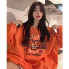 Bull Dogs Logo Graphic Sweatshirt, , women clothing, bull-dogs-logo-graphic-sweatshirt, , fairypeony