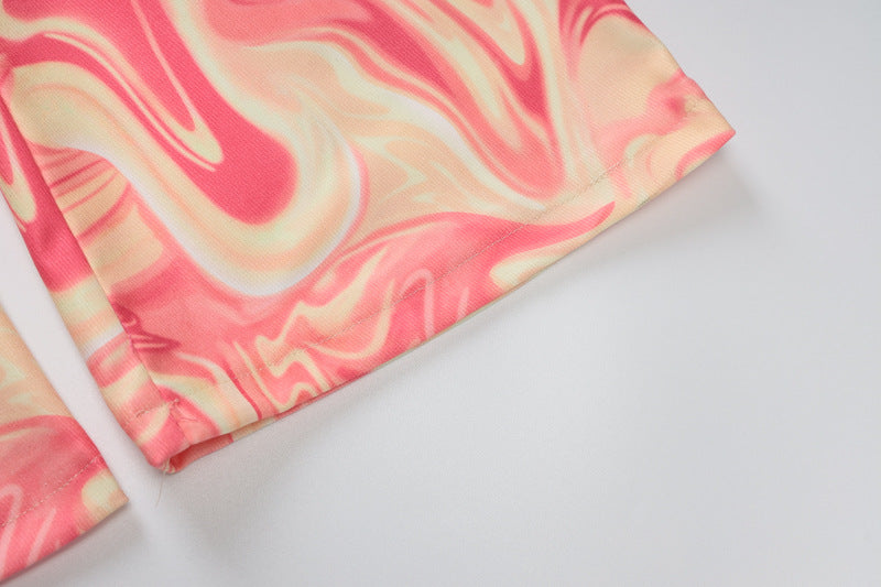 Printed Loose Casual Flare Pants, , women clothing, printed-loose-casual-flare-pants, , fairypeony