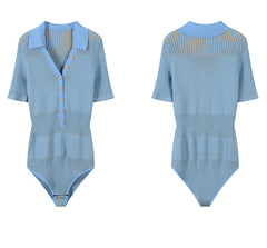 Silk Short-sleeved Bodysuit, , women clothing, silk-short-sleeved-bodysuit, , fairypeony