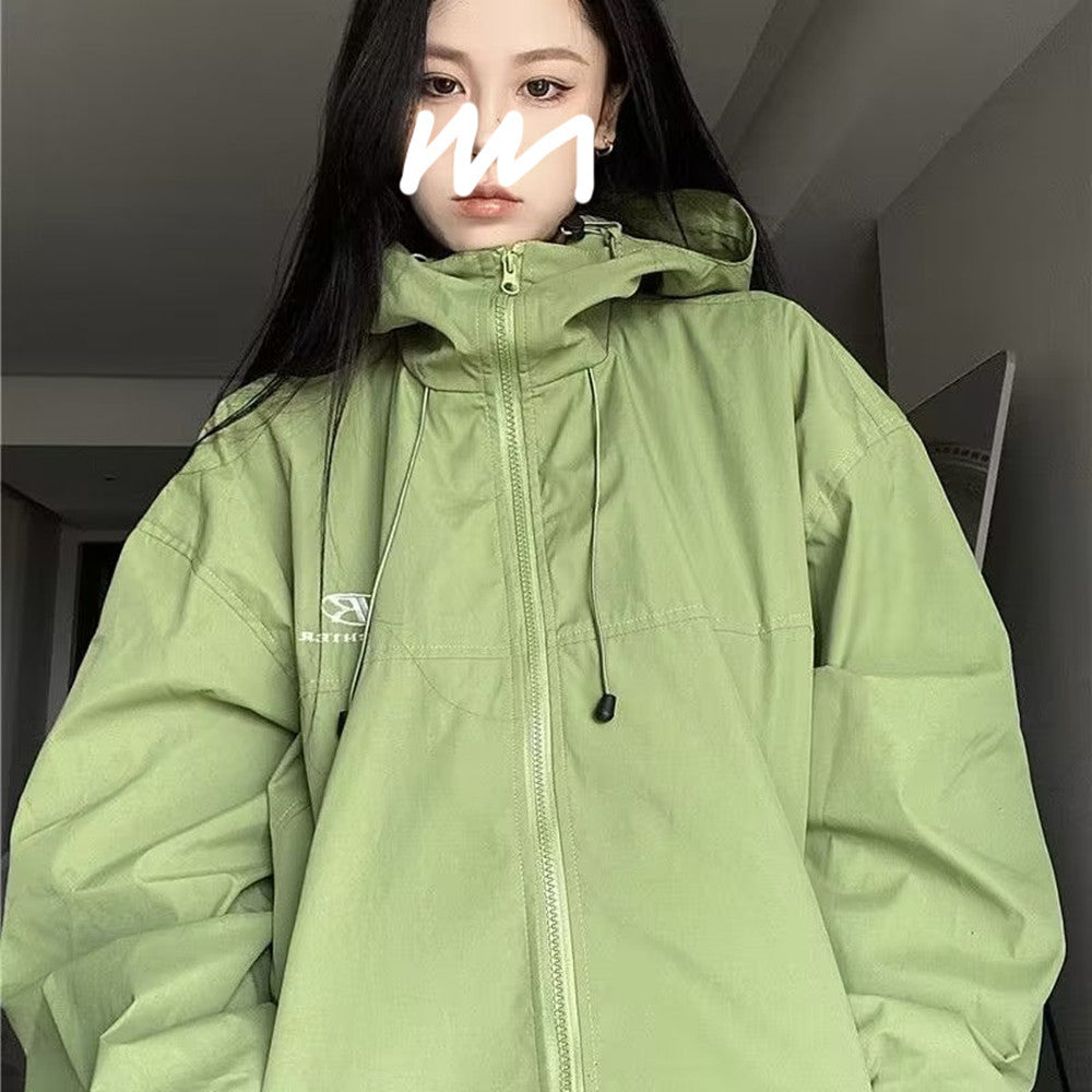 Oversize Waterproof Hooded Jacket - fairypeony