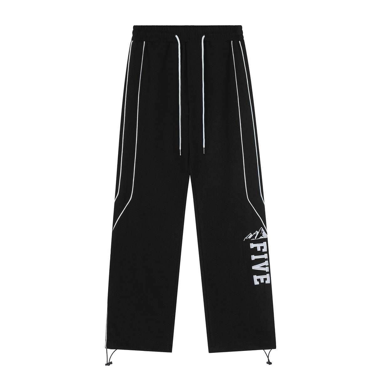 Piping Detail Baggy Sweatpants - fairypeony