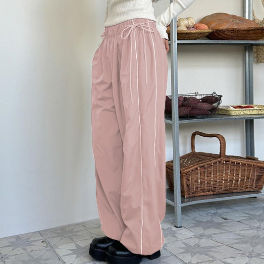 Size Friendly Pink Parachute Cargo Pants - fairypeony