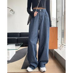 Vintage 90s Striped Jeans - fairypeony