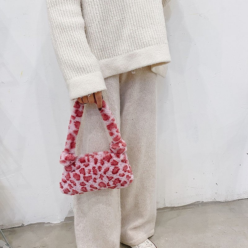 Plush Underarms One-shoulder Handbag, , women clothing, plush-underarms-one-shoulder-handbag, , fairypeony