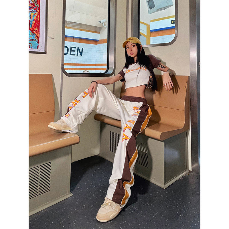 Y2K Color Block tracksuit Set - fairypeony