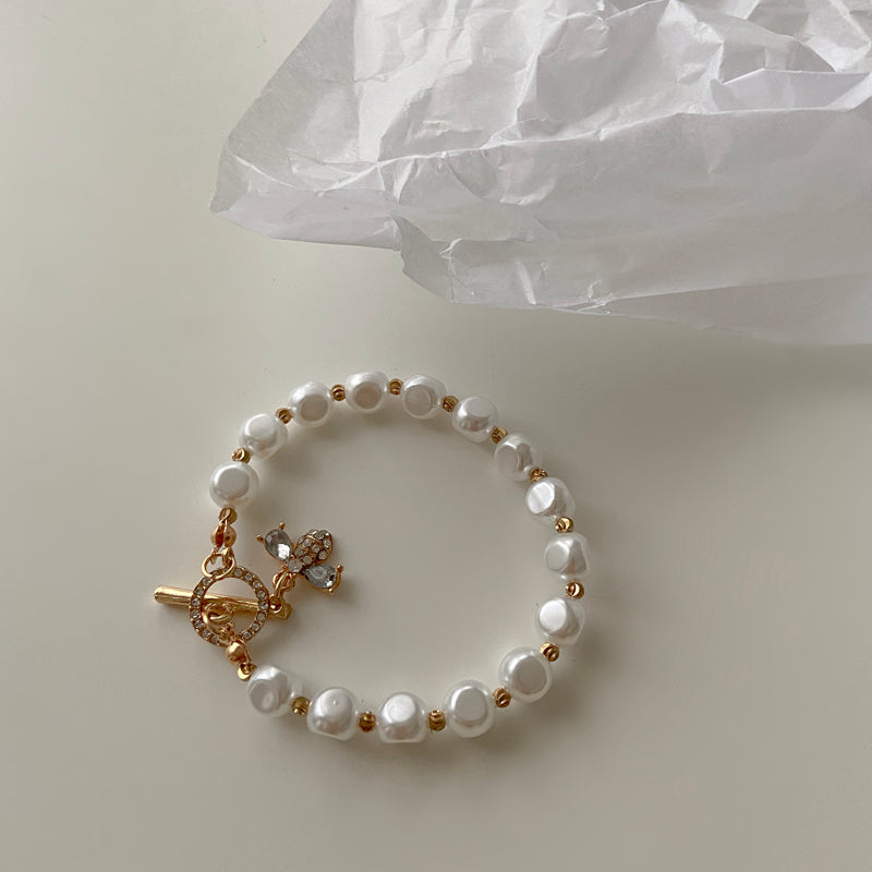 Pearl Pendant Bracelet, , women clothing, pearl-pendant-bracelet, , fairypeony