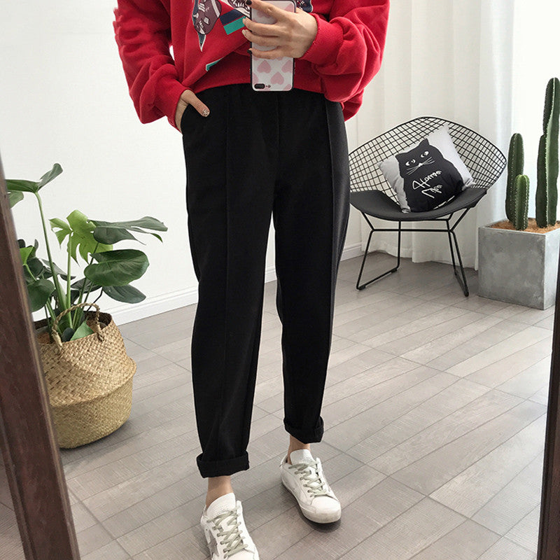 trousers casual loose streetwear, , women clothing, trousers-casual-loose-streetwear, , fairypeony