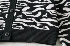 Lazy Leopard Print Knitted Cardigan, , women clothing, lazy-leopard-print-knitted-cardigan, , fairypeony