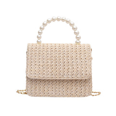 Straw Pearl Cross Body Bag, , women clothing, straw-pearl-cross-body-bag, , fairypeony