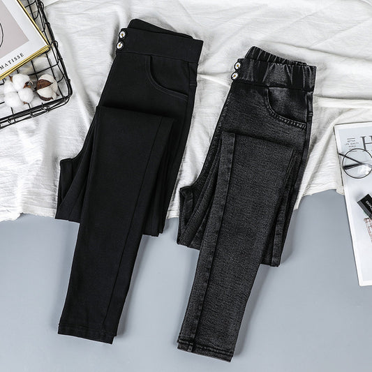 High Waist Slim Skinny Long Pants, , women clothing, high-waist-slim-skinny-long-pants, , fairypeony