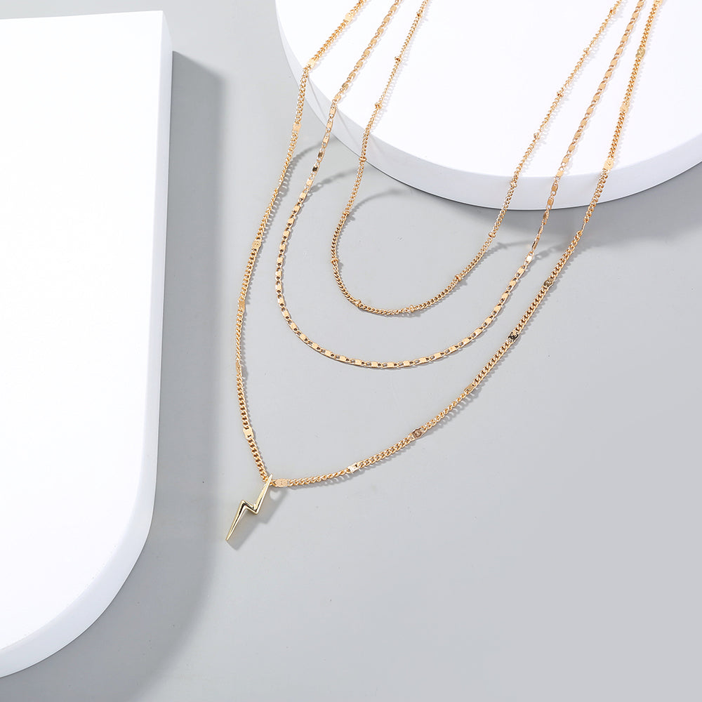 Simple Niche Design Multi-layer Necklace, , women clothing, simple-niche-design-multi-layer-necklace, , fairypeony