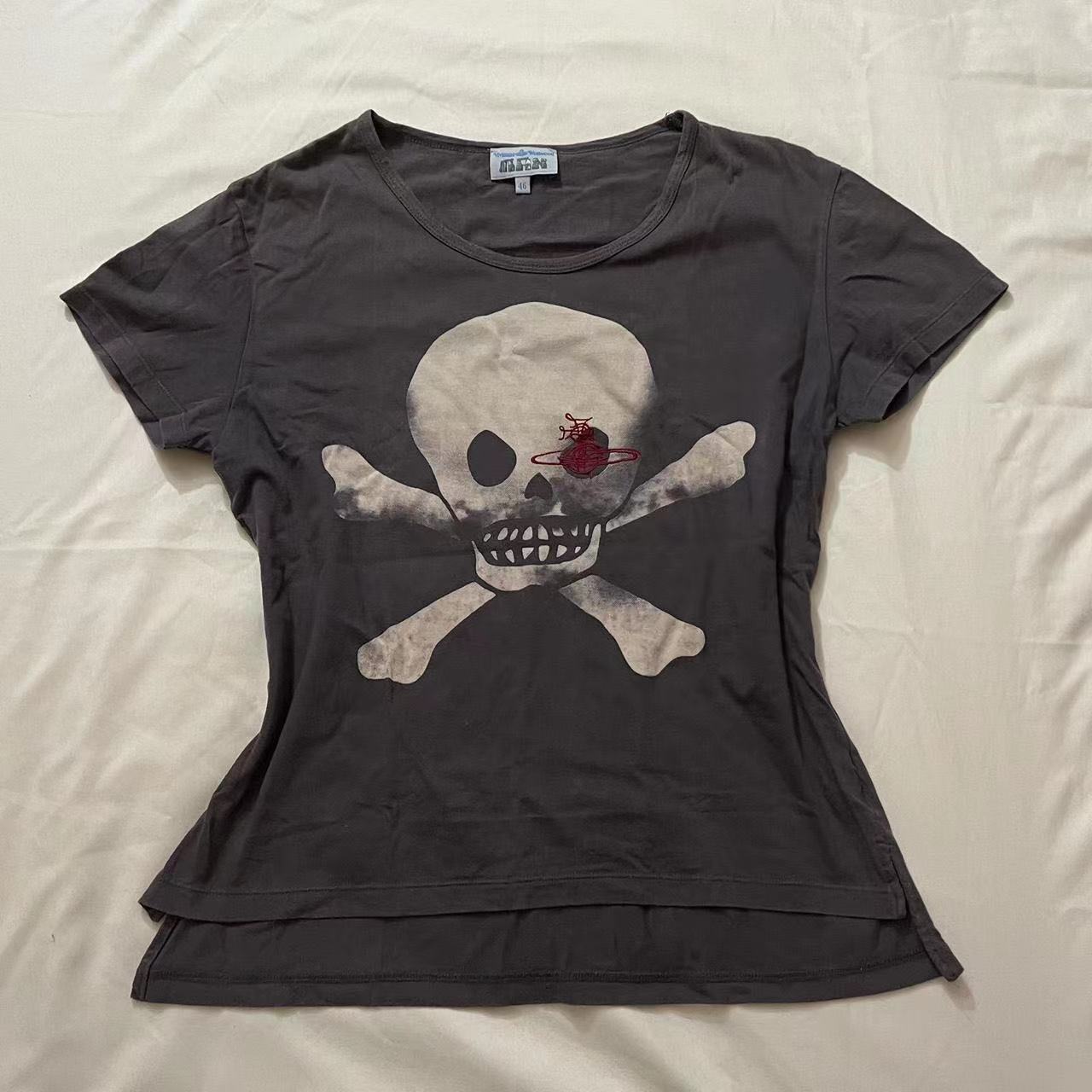 Punk Skull Print Crop Top - fairypeony