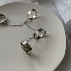 Four Fingers Alloy Rings, , women clothing, four-fingers-alloy-rings, , fairypeony