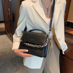 Solid Color Letter Flap Organ Crossbody Bag, , women clothing, solid-color-letter-flap-organ-crossbody-bag, , fairypeony