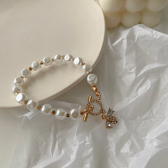 Pearl Pendant Bracelet, , women clothing, pearl-pendant-bracelet, , fairypeony
