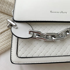 Solid Color Letter Flap Organ Crossbody Bag, , women clothing, solid-color-letter-flap-organ-crossbody-bag, , fairypeony