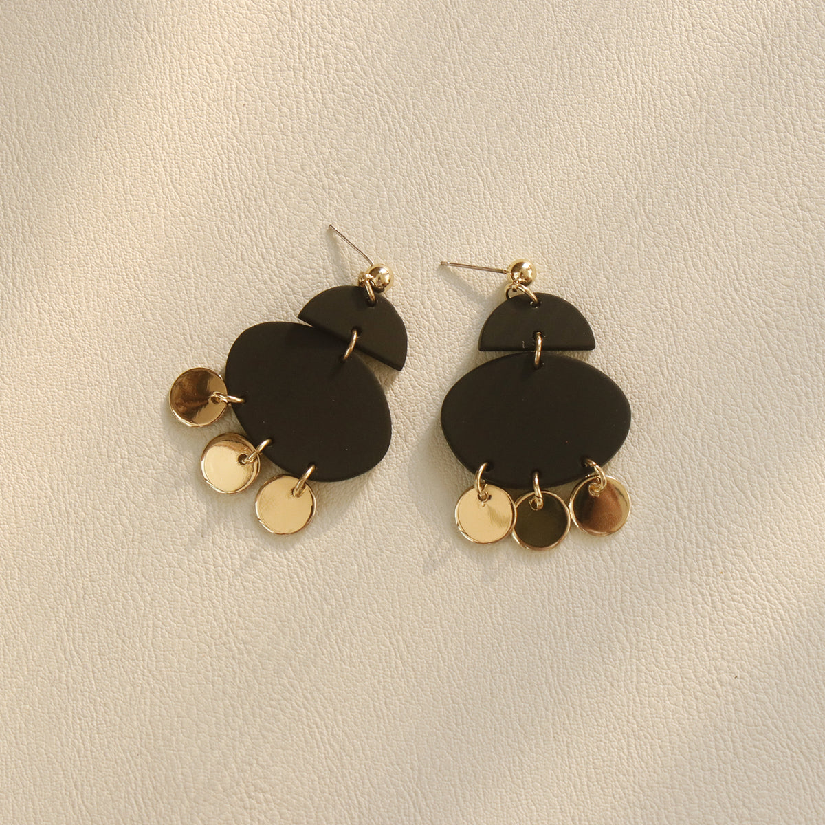 Body Clay Texture Lacquered Acrylic Earrings, , women clothing, body-clay-texture-lacquered-acrylic-earrings, , fairypeony