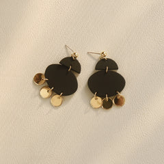 Body Clay Texture Lacquered Acrylic Earrings, , women clothing, body-clay-texture-lacquered-acrylic-earrings, , fairypeony