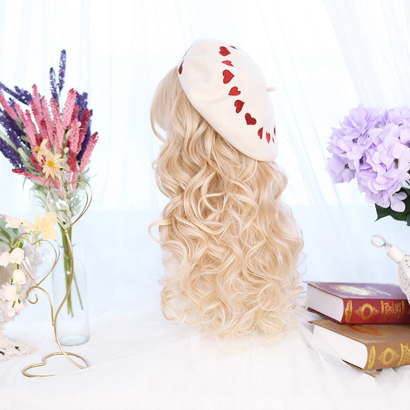 Chocolate & Walnut Harajuku Curly Wig, , women clothing, air-bangs-high-temperature-silk-chemical-fiber-wig, , fairypeony