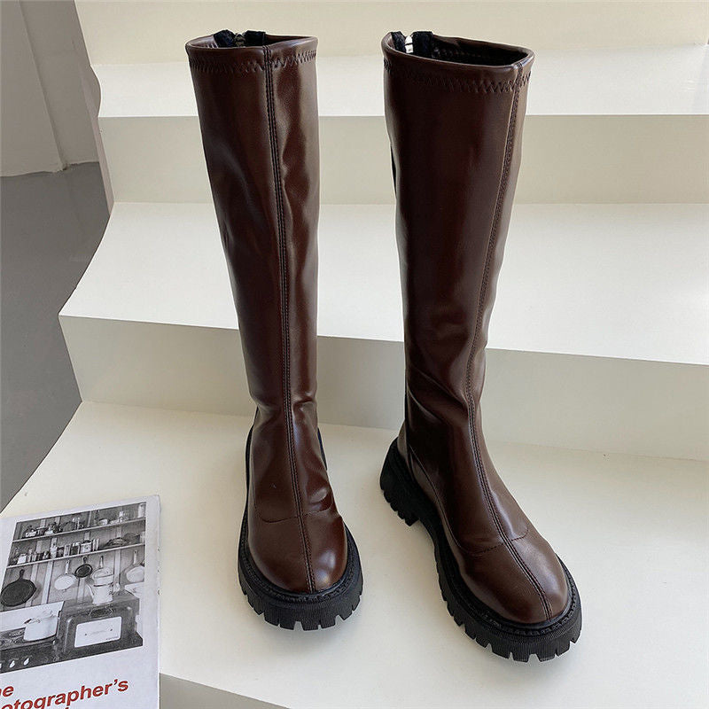 Square Heel Over The Knee Long Boots, , women clothing, square-heel-over-the-knee-long-boots, , fairypeony