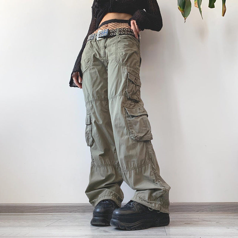 Vintage Pocket Baggy Cargo Jeans - fairypeony