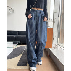 Vintage 90s Striped Jeans - fairypeony
