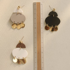 Body Clay Texture Lacquered Acrylic Earrings, , women clothing, body-clay-texture-lacquered-acrylic-earrings, , fairypeony