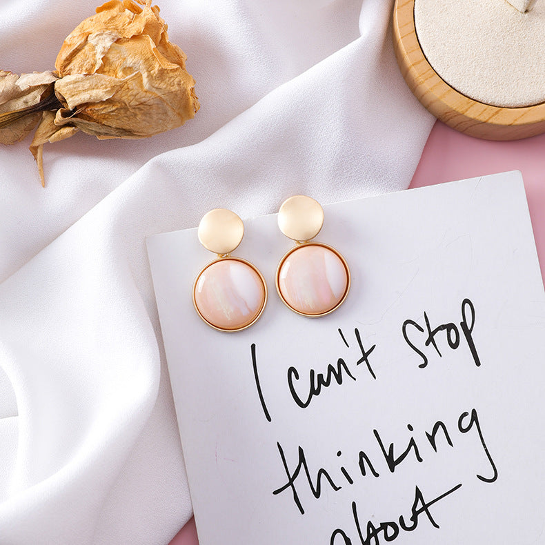 Grain wafer geometric earrings, , women clothing, grain-wafer-geometric-earrings, , fairypeony