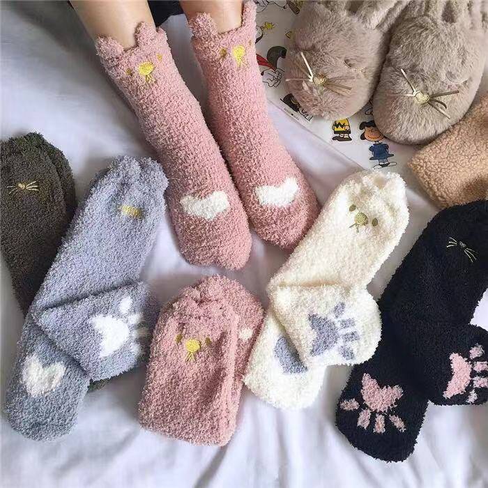 middle tube socks keep warm and thick, , women clothing, middle-tube-socks-keep-warm-and-thick, , fairypeony