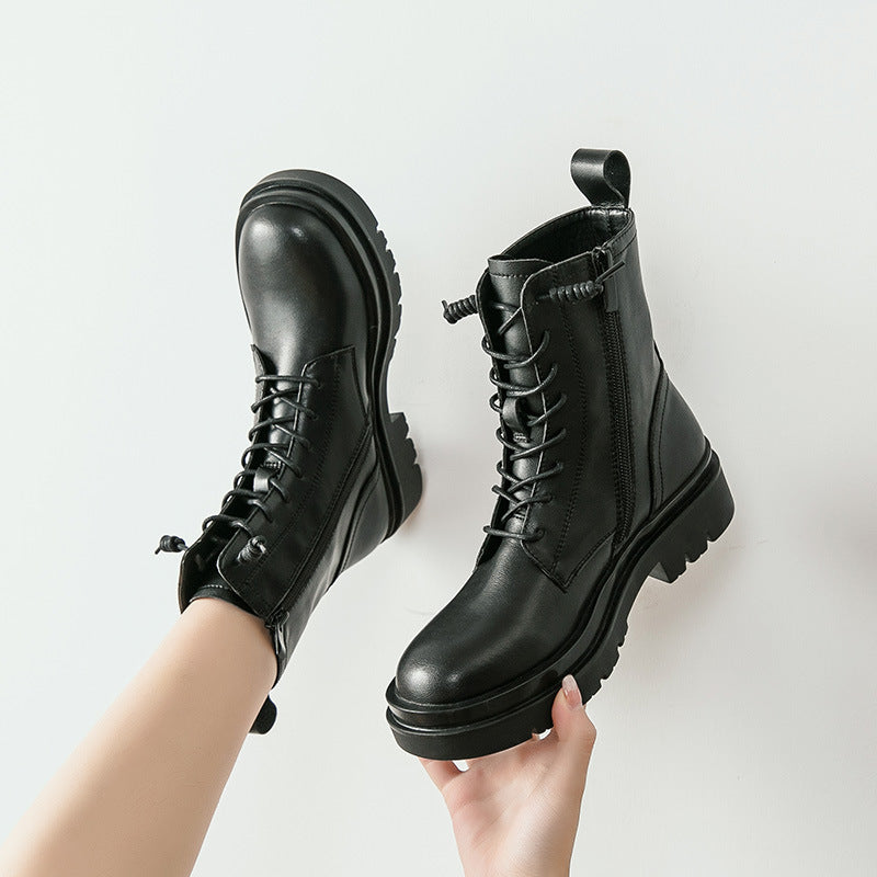 Leather Martin Boots, , women clothing, leather-martin-boots, , fairypeony