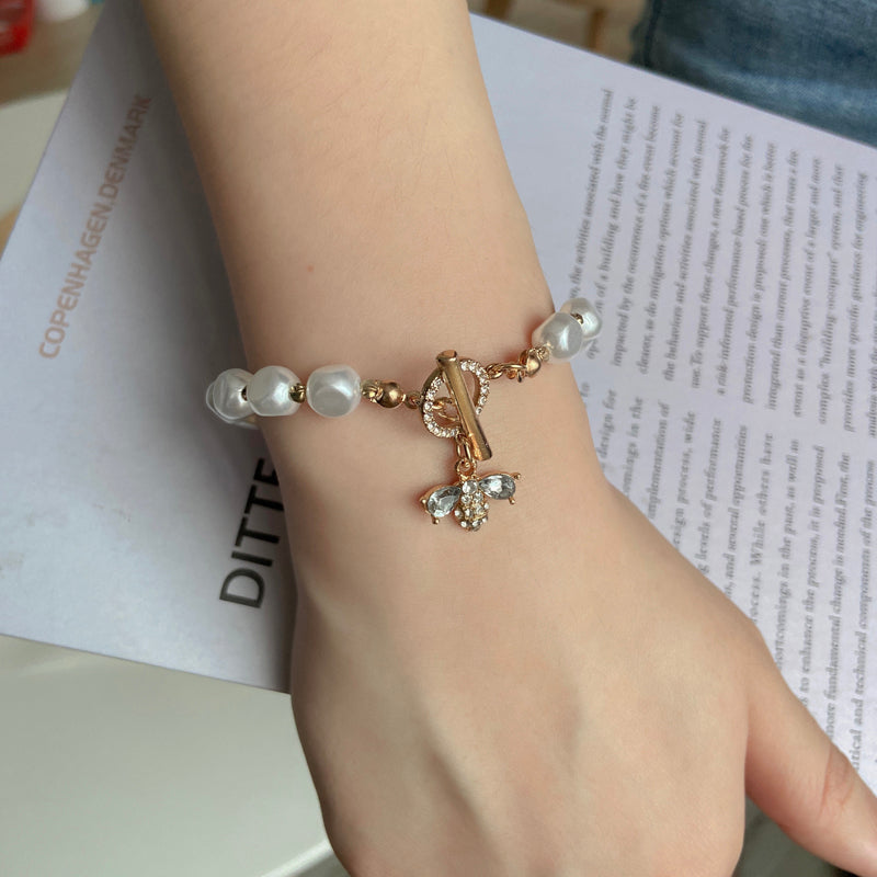 Pearl Pendant Bracelet, , women clothing, pearl-pendant-bracelet, , fairypeony