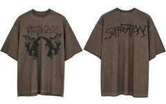 Retro Loose Street Y2k T-shirt, , women clothing, retro-loose-street-y2k-t-shirt, , fairypeony