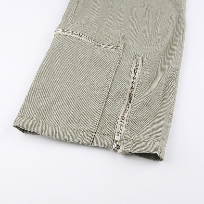 Washed Vintage Baggy Cargo Jeans, , women clothing, washed-vintage-baggy-cargo-jeans, , fairypeony