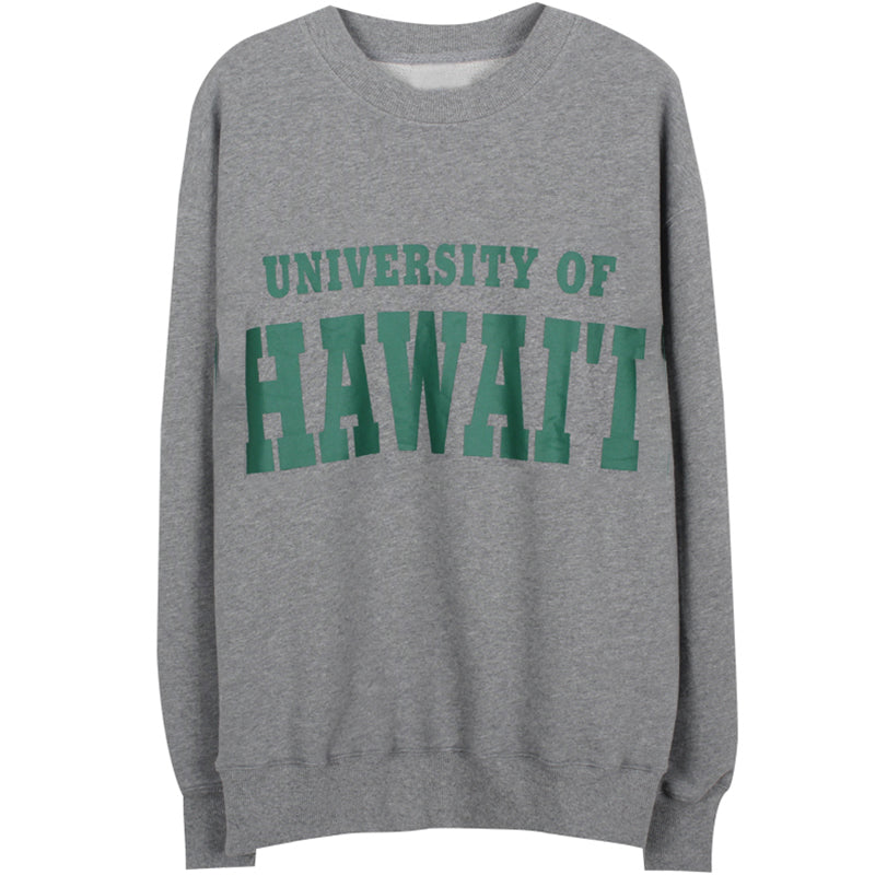 University Of Hawaii Vintage Sweatshirt, , women clothing, university-of-hawaii-vintage-sweatshirt, grey, fairypeony