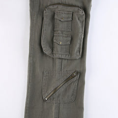 Vintage Pocket Patch Cargo Jeans, , women clothing, vintage-pocket-patch-cargo-jeans, grey, fairypeony