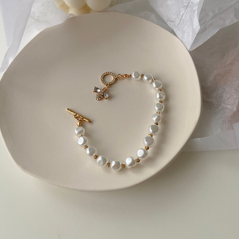 Pearl Pendant Bracelet, , women clothing, pearl-pendant-bracelet, , fairypeony