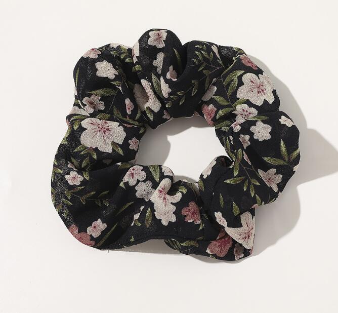 Vintage Floral Large Intestine Circle Hair Tie, , women clothing, vintage-floral-large-intestine-circle-hair-tie, , fairypeony