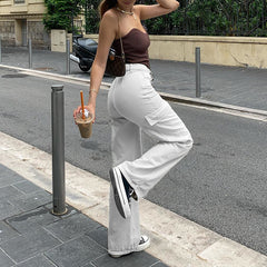 Straight Leg Y2K Cargo Pants - fairypeony